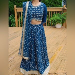 Stunning blue lehenga / choli